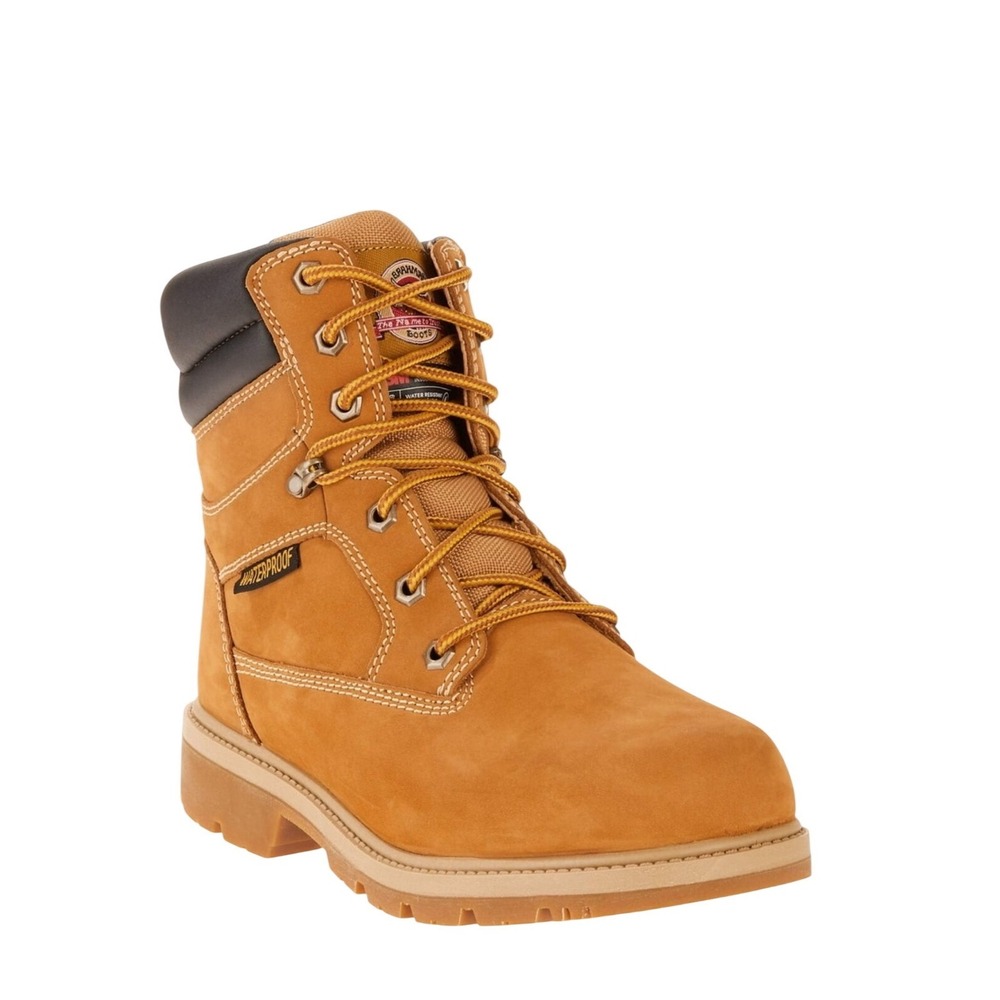 NWT Brahma Men 8XW Waterproof Insulated Work Boots Leather Wheat Tan Oil Resist.